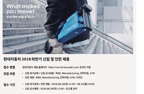 現(xiàn)代汽車，2018年下半年招聘新職員