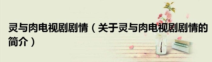 靈與肉電視劇劇情（關于靈與肉電視劇劇情的簡介）