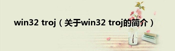 win32 troj（關于win32 troj的簡介）
