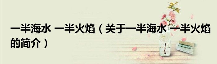 一半海水 一半火焰（關于一半海水 一半火焰的簡介）