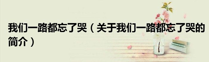 我們一路都忘了哭（關于我們一路都忘了哭的簡介）