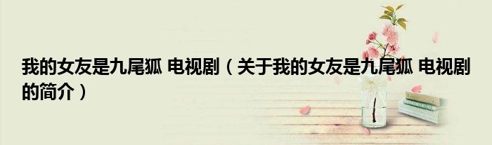 我的女友是九尾狐 電視?。P于我的女友是九尾狐 電視劇的簡介）