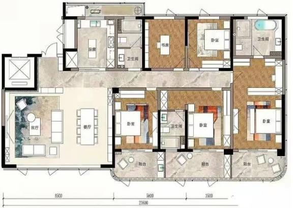 318平米五房三廳、動靜分明的優雅大宅，你喜歡么？