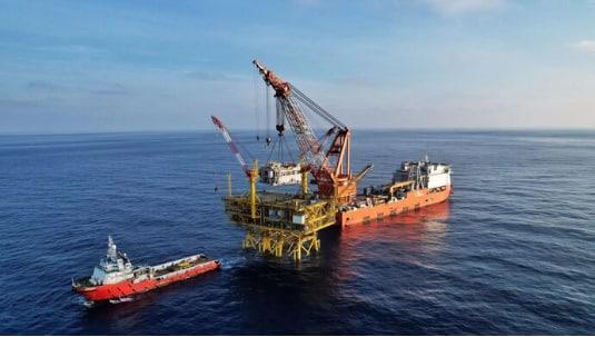 多項首創！亞洲第一深水導管架平臺“海基一號”投產