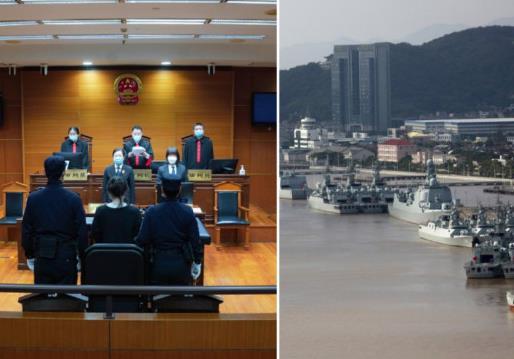 女子因拍攝沿途軍用設施發給境外人員被判五年一個月有期徒刑