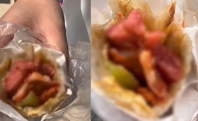 驚人一幕！顧客購買肉餅后發現滿口活蛆，商家僅賠10元引發網友怒火