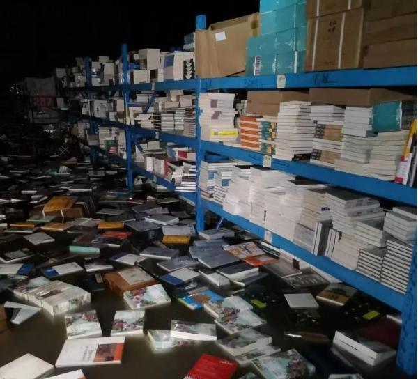 京津冀強降雨造成河北涿州出版業庫房慘重損失